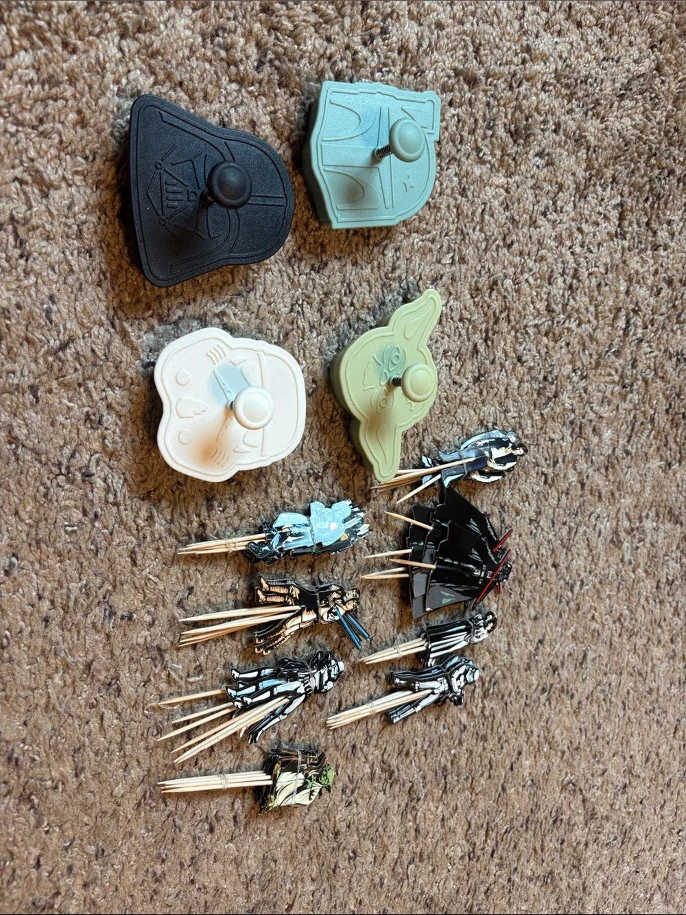Star Wars Themed cookie cutters and cake toppers